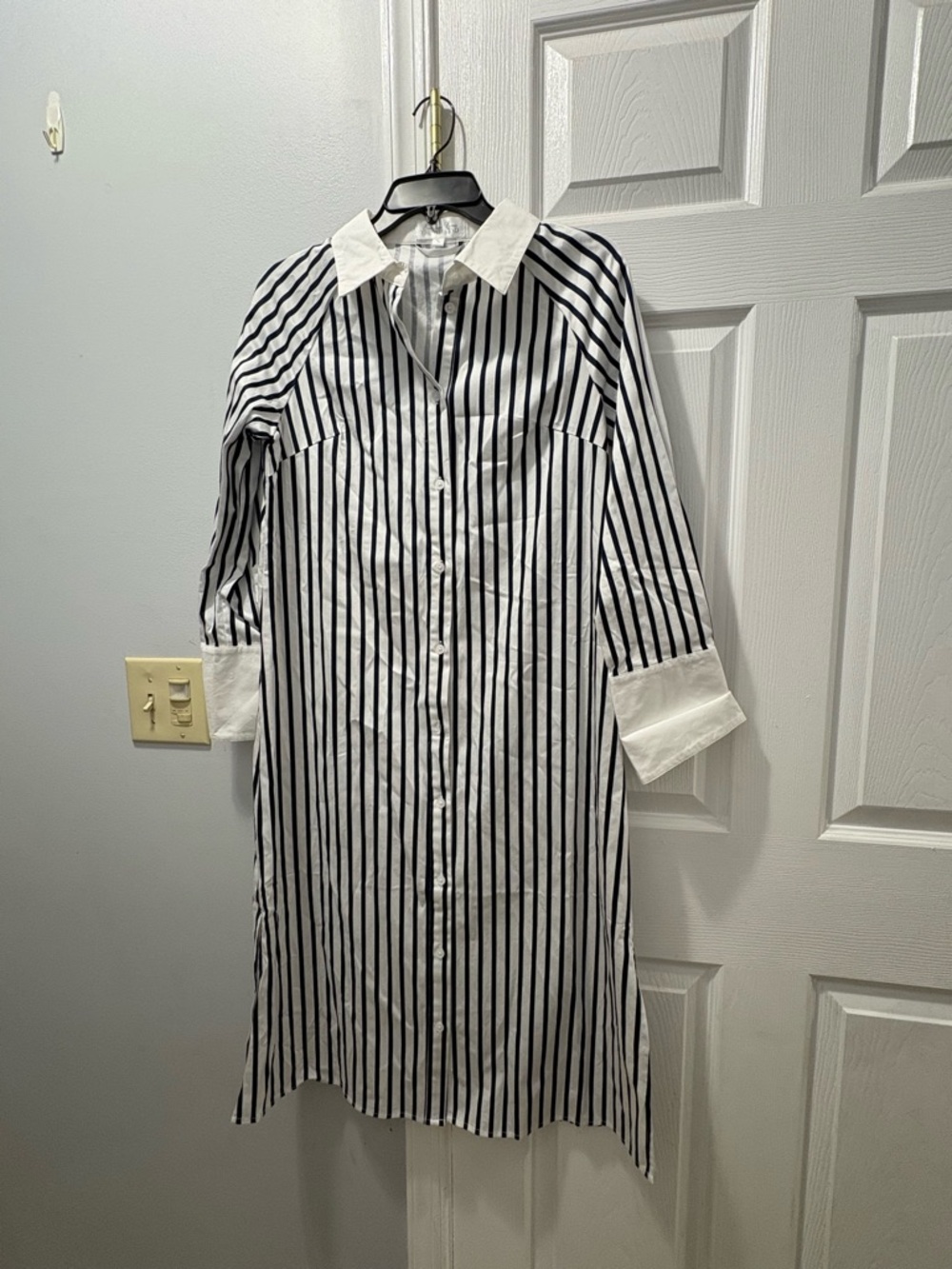 Everyone Loves The Weekend Kat Jamieson Striped Shirtdress Size Small- No belt - Picture 2 of 5